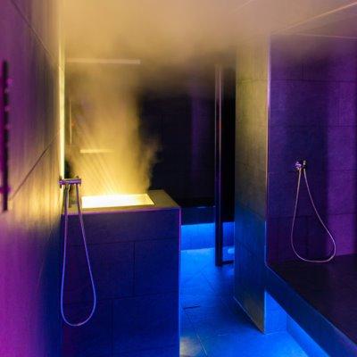 Steam bath in Paragonya Wellness Club with aromas